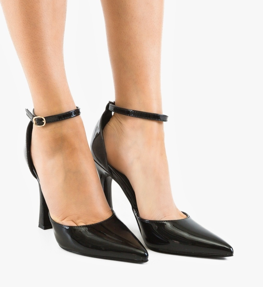 Pantofi stiletto dama Faxery Negri - Img 2