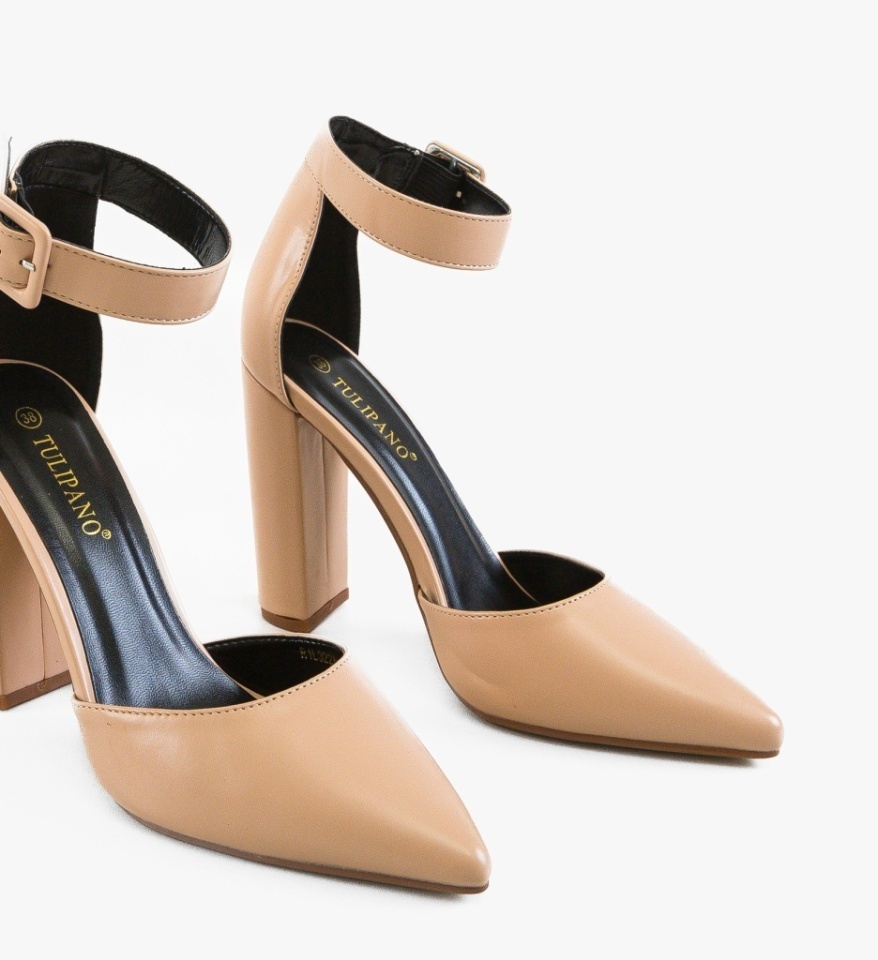 Pantofi stiletto dama Kekere Nude - Img 3