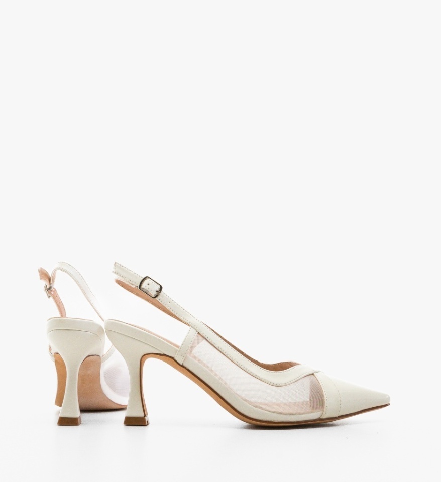 Pantofi stiletto dama Merryen Albi - Img 4