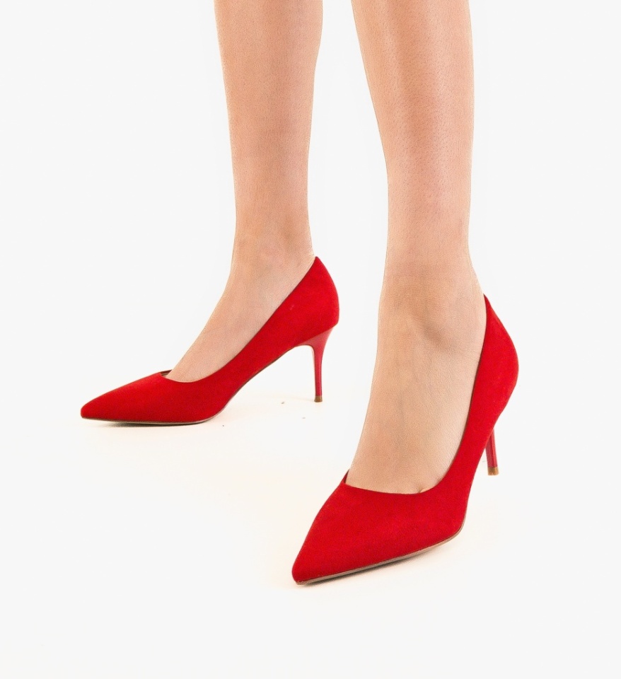 Pantofi stiletto dama Ryra Rosii - Img 4