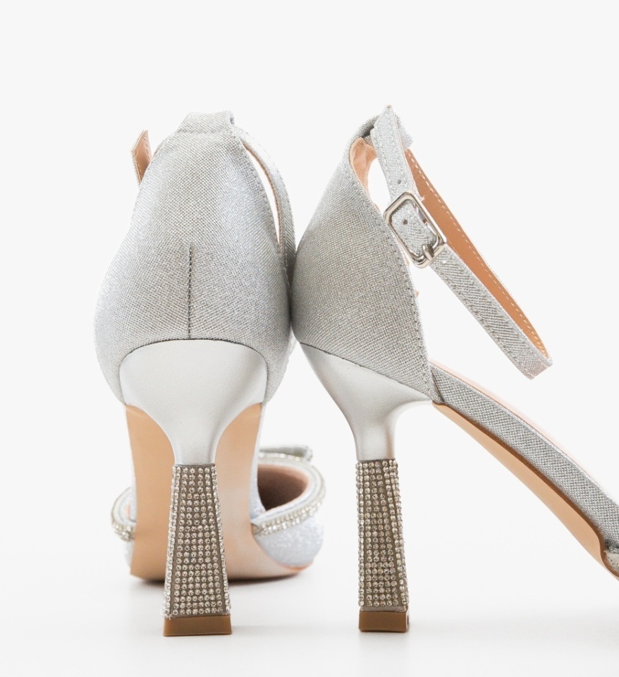 Pantofi stiletto Tauler Argintii 2 - Img 2