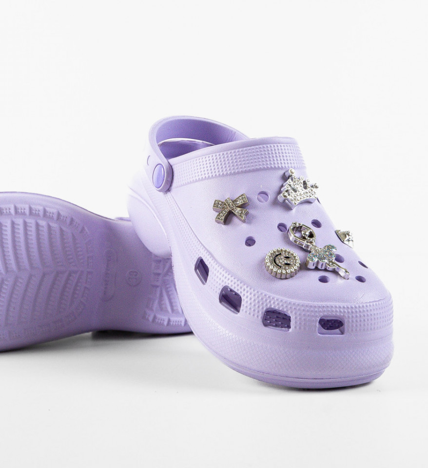 Papuci dama Lerynne Mov - Img 4