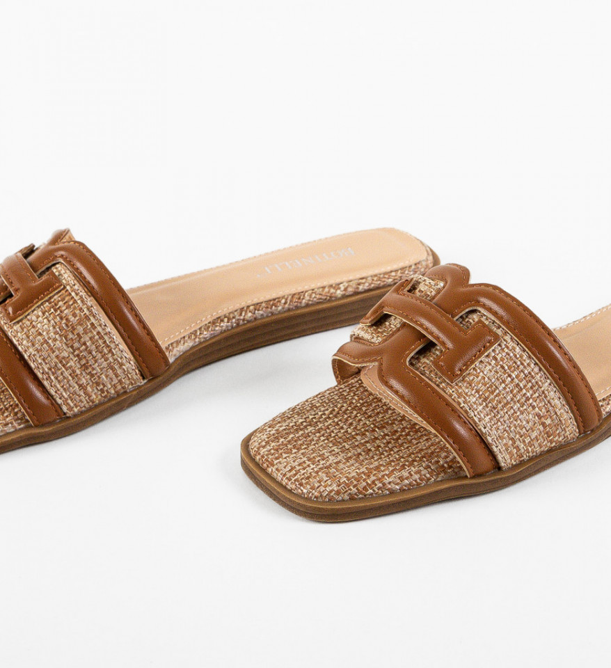 Papuci dama Stomp Camel - Img 2