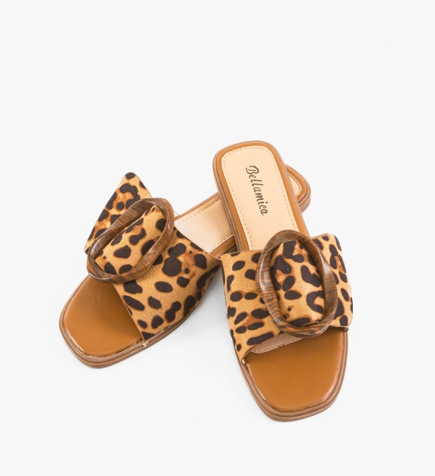 Papuci dama Wang Animal Print - Img 3