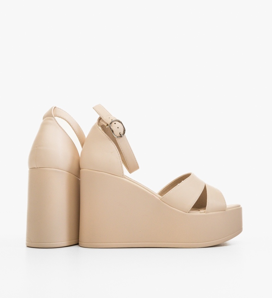 Platforme dama Kiana Bej - Img 5
