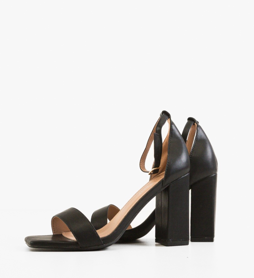 Sandale cu toc Elodie Negre - Img 2