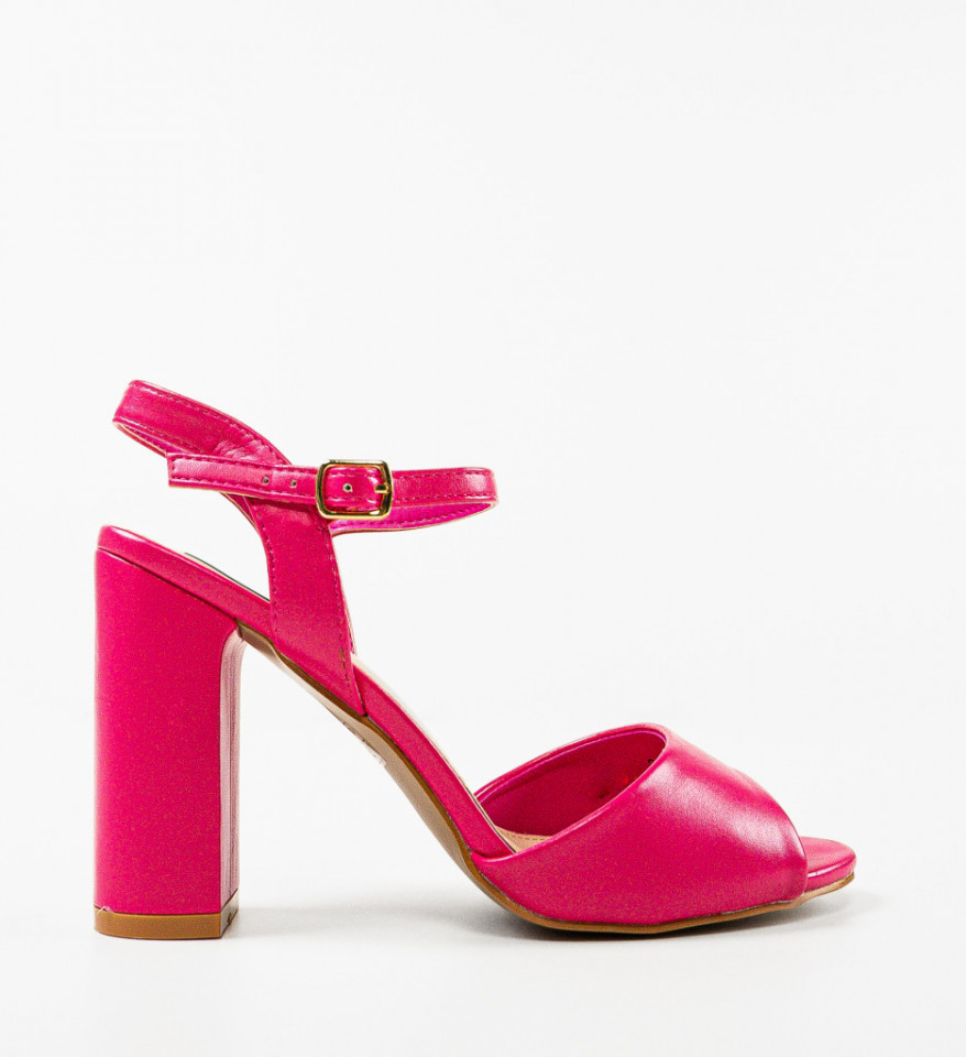 Sandale cu toc Glenna Fuchsia