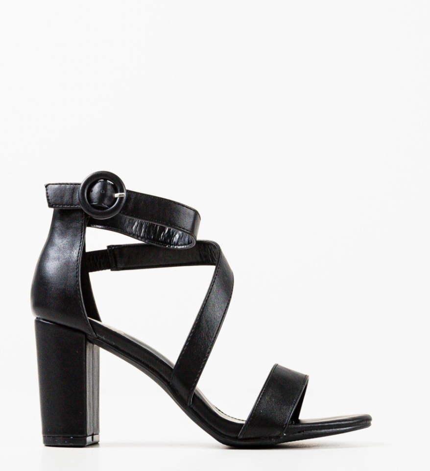 Sandale cu toc Kelemen Negre 2 - Img 2
