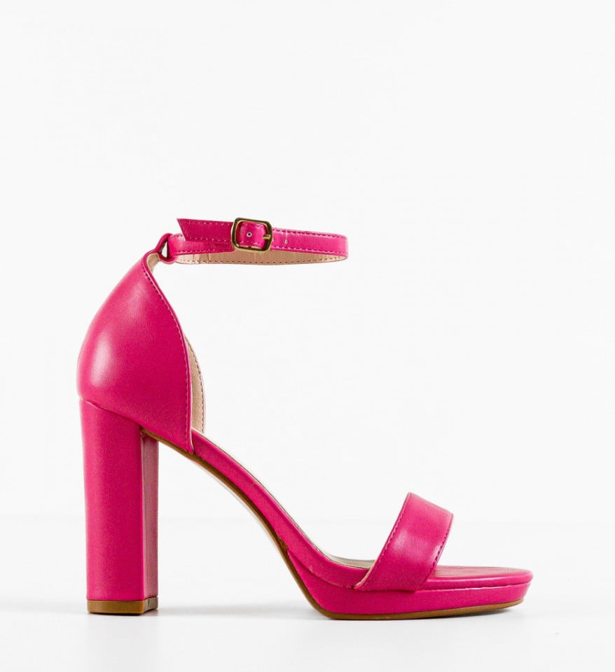 Sandale cu toc Lashay Fuchsia