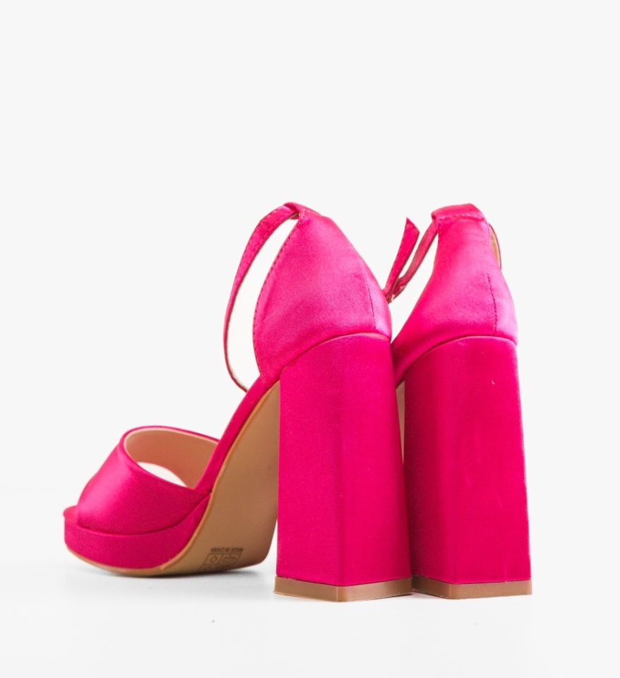 Sandale cu toc Mills Fuchsia - Img 2
