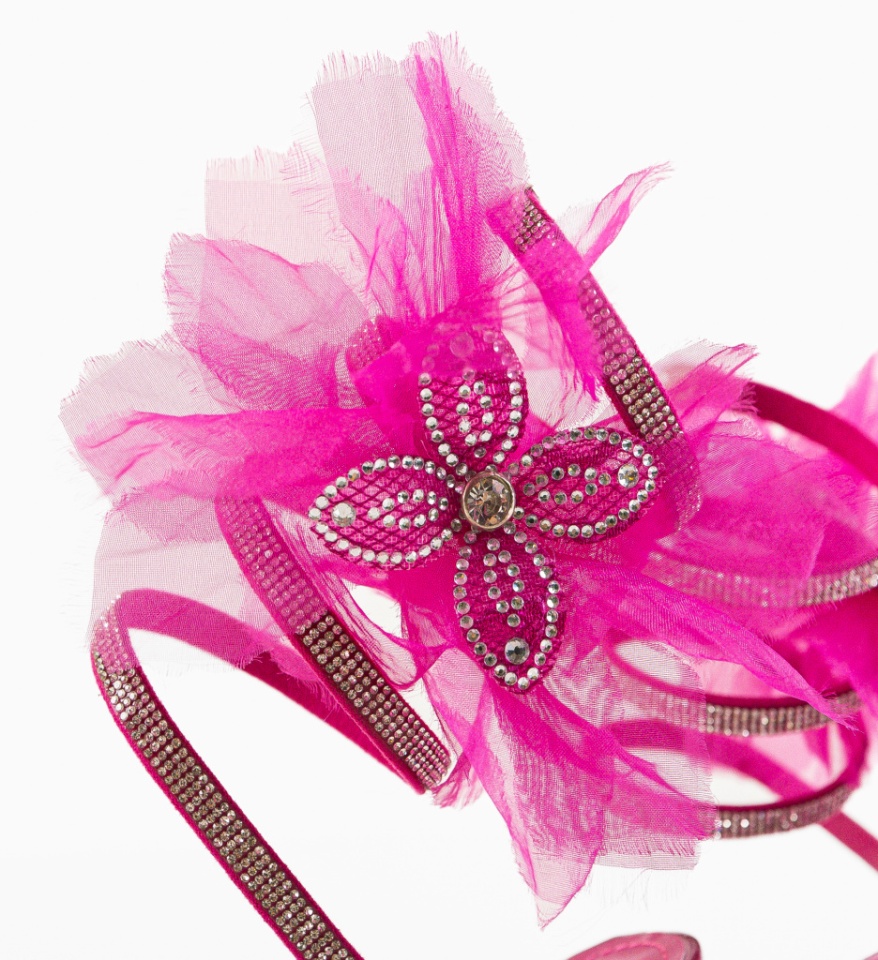 Sandale cu toc Zambel Fuchsia - Img 4