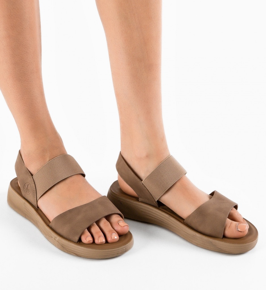 Sandale dama Crescen Khaki - Img 5