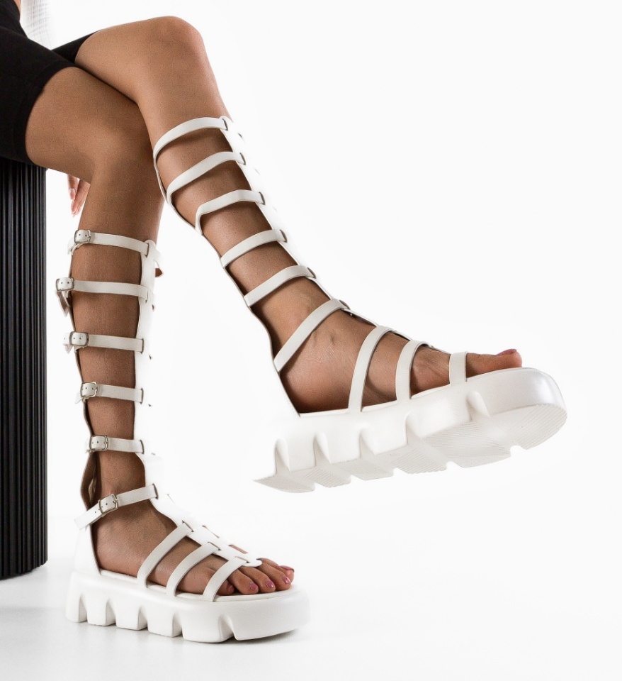 Sandale dama Gladiator Albe - Img 3