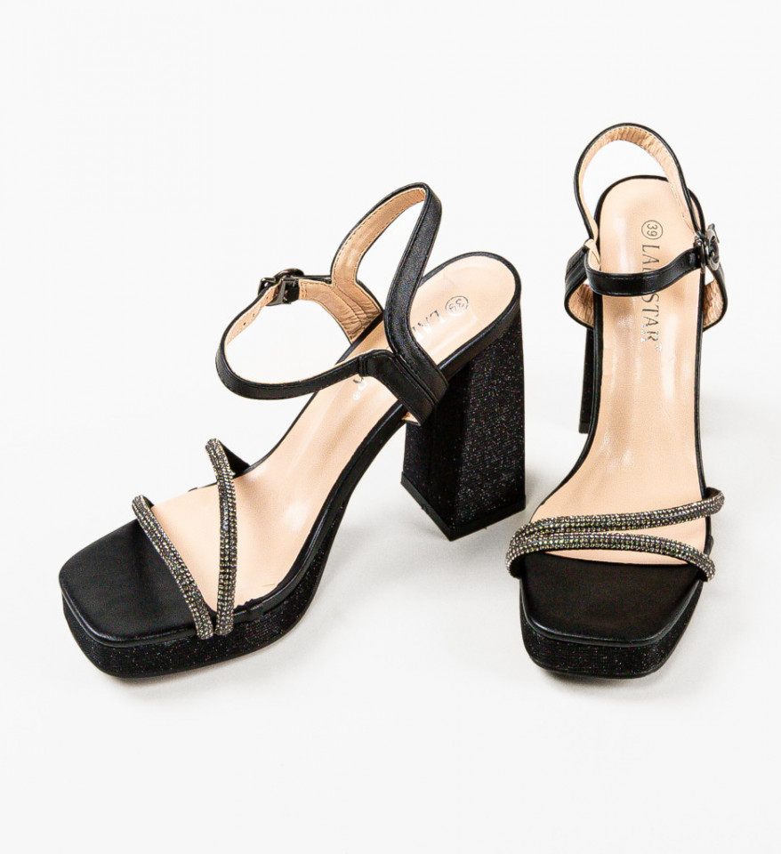 Sandale dama Patches Negre - Img 3