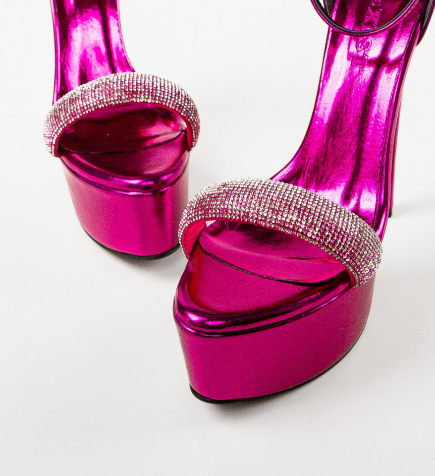Sandale dama Piniala Fuchsia - Img 2