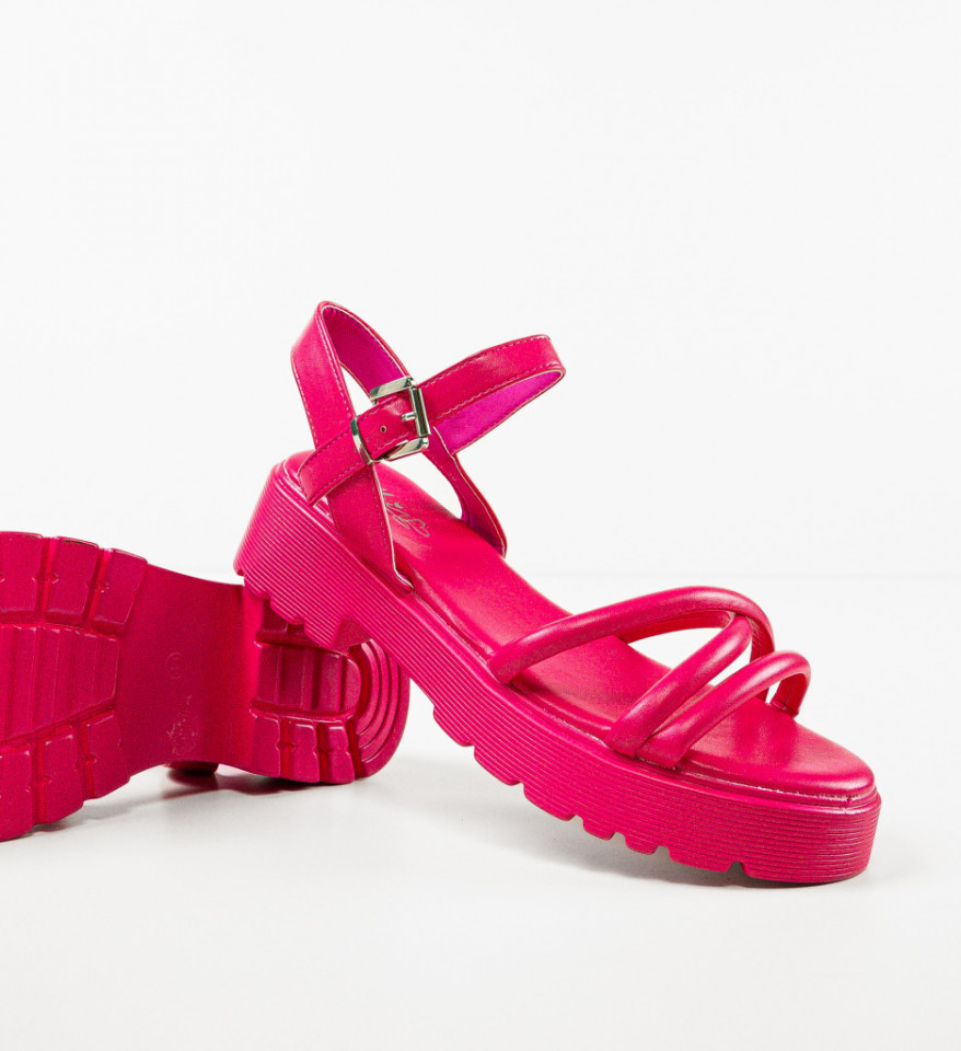 Sandale dama Rusu Fuchsia - Img 3