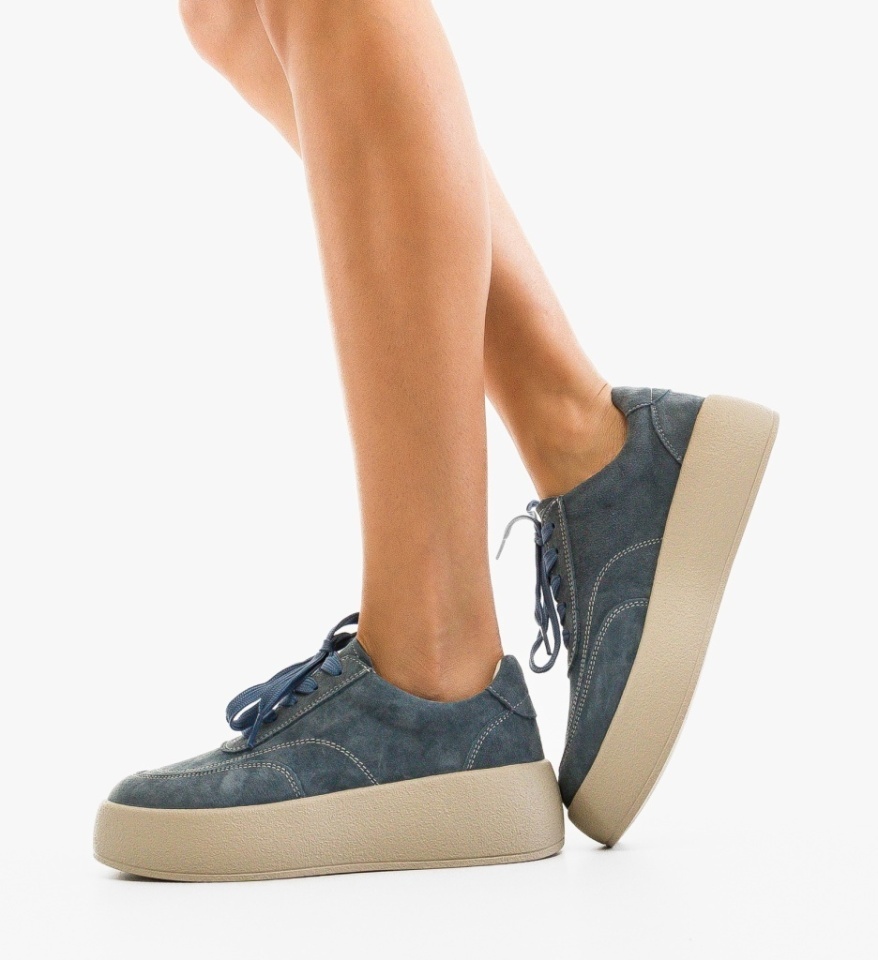 Sneakers dama Brittni Albastri - Img 6