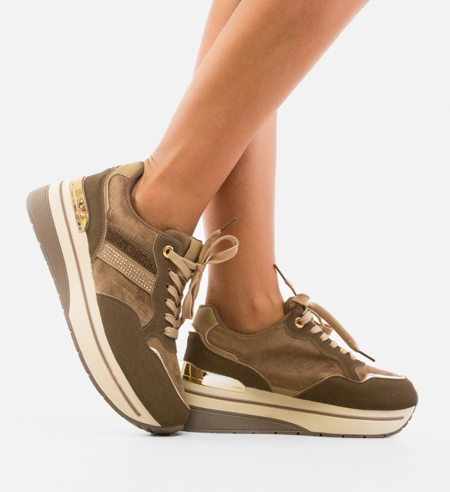 Sneakers dama Byeny Khaki - Img 5