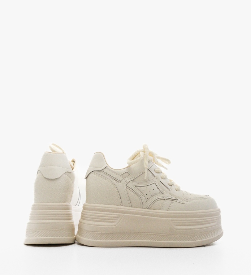 Sneakers dama Dibby Bej - Img 2