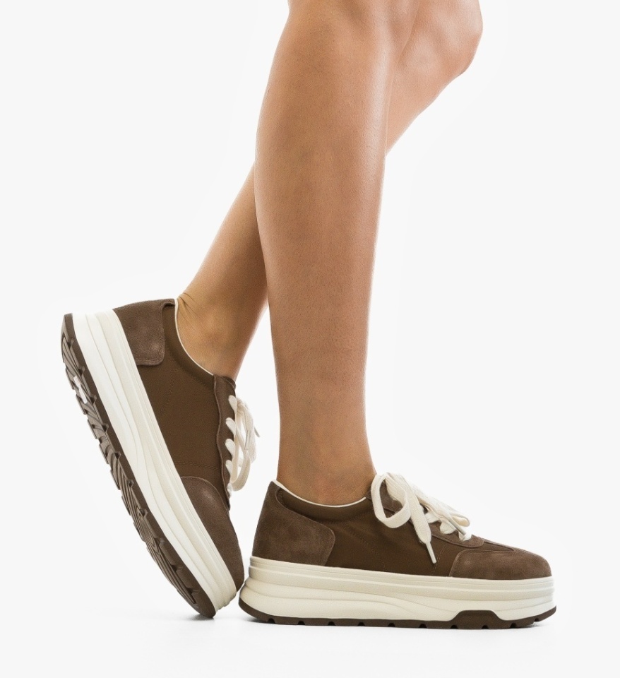 Sneakers dama Dynal Khaki - Img 6