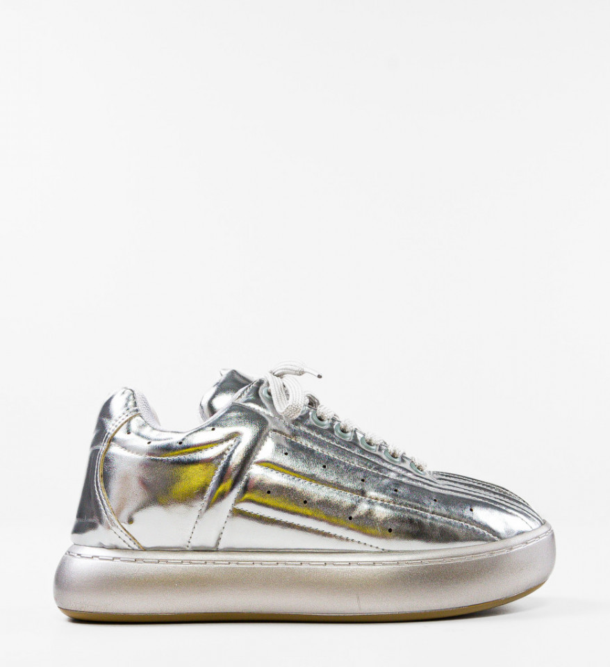 Sneakers dama Golgar Argintii - Img 2