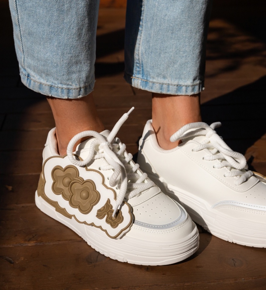 Sneakers dama Jan Khaki - Img 6