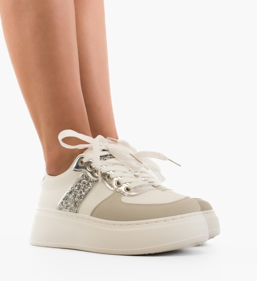 Sneakers dama Jose Argintii - Img 5