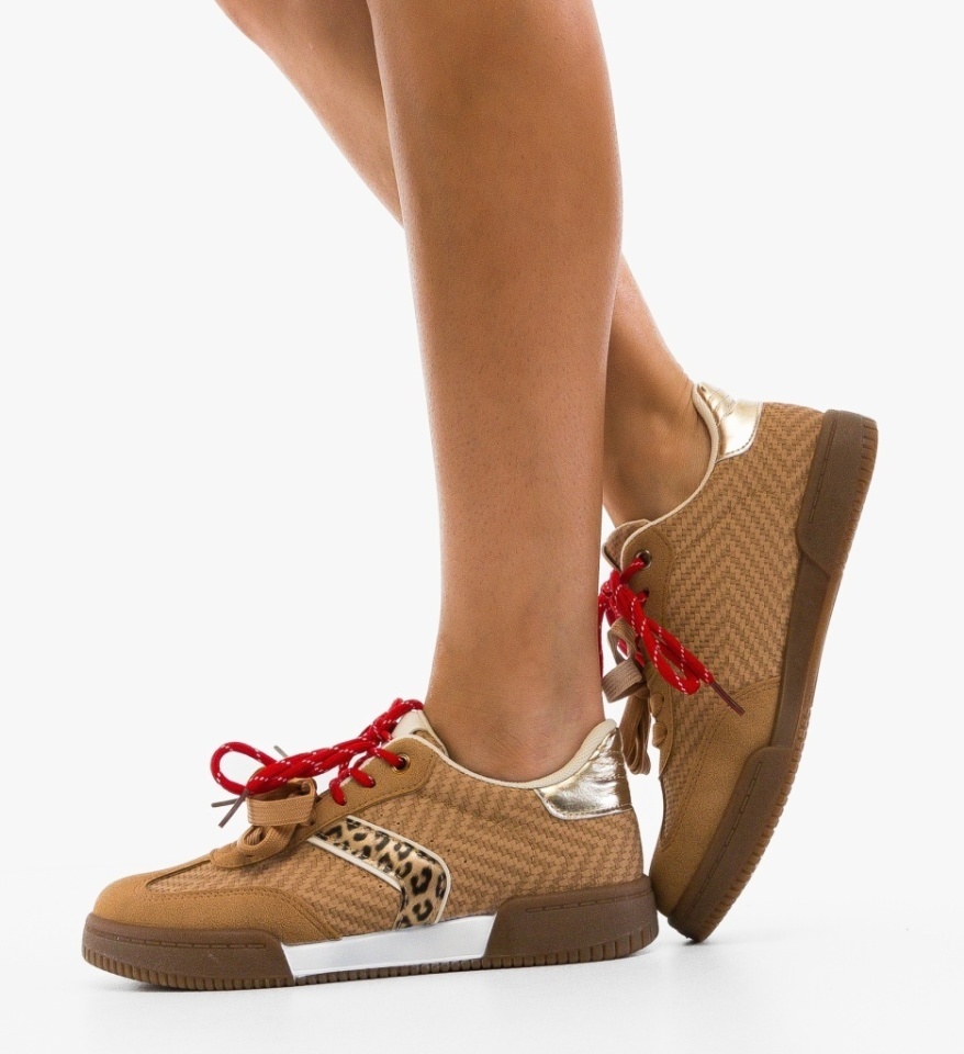 Sneakers dama Kabber Khaki - Img 4