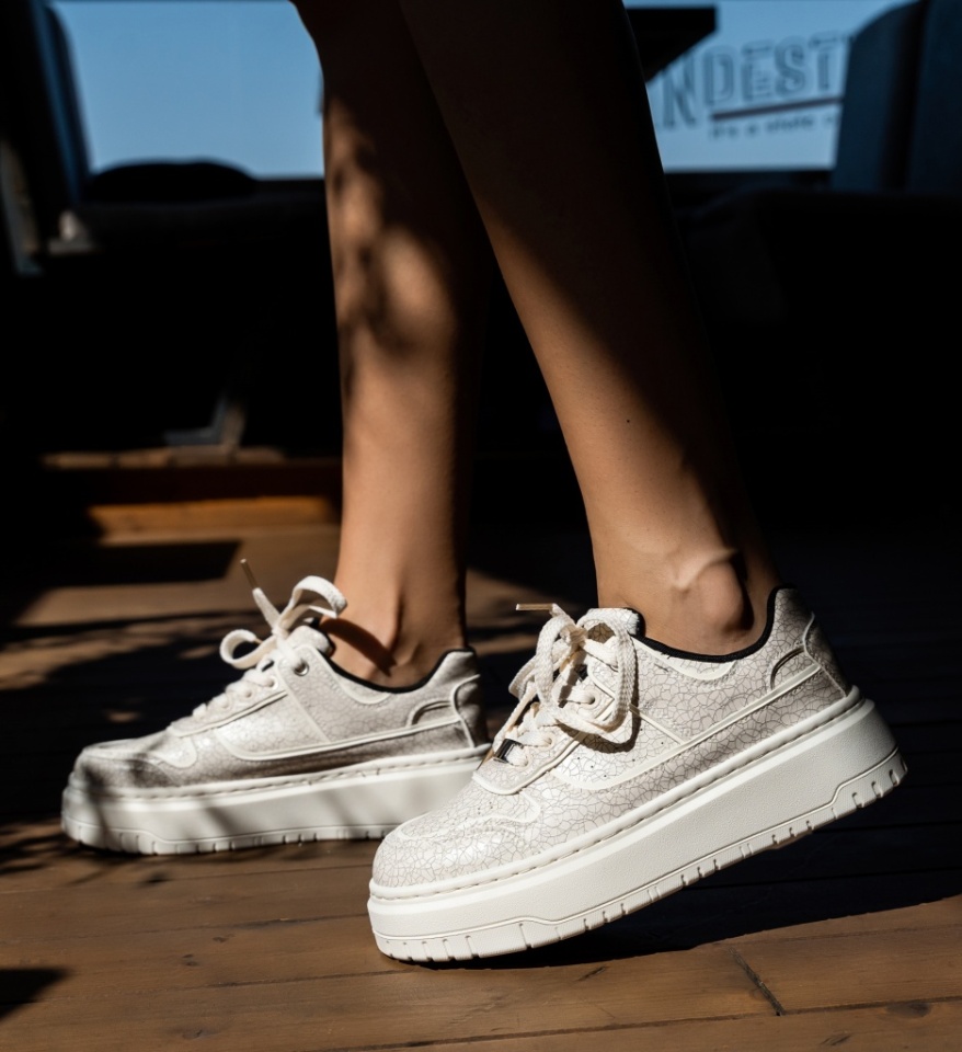 Sneakers dama Kline Bej 2 - Img 7