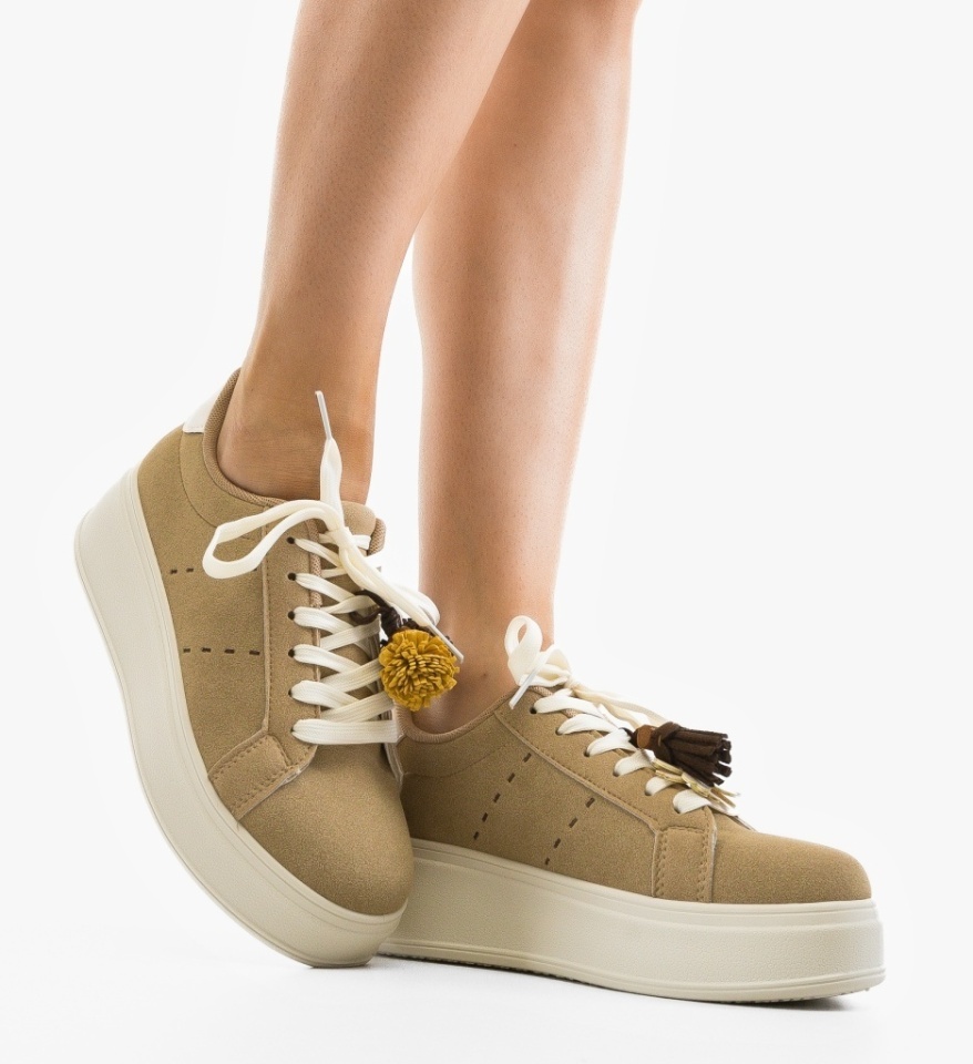 Sneakers dama Kukar Khaki - Img 5