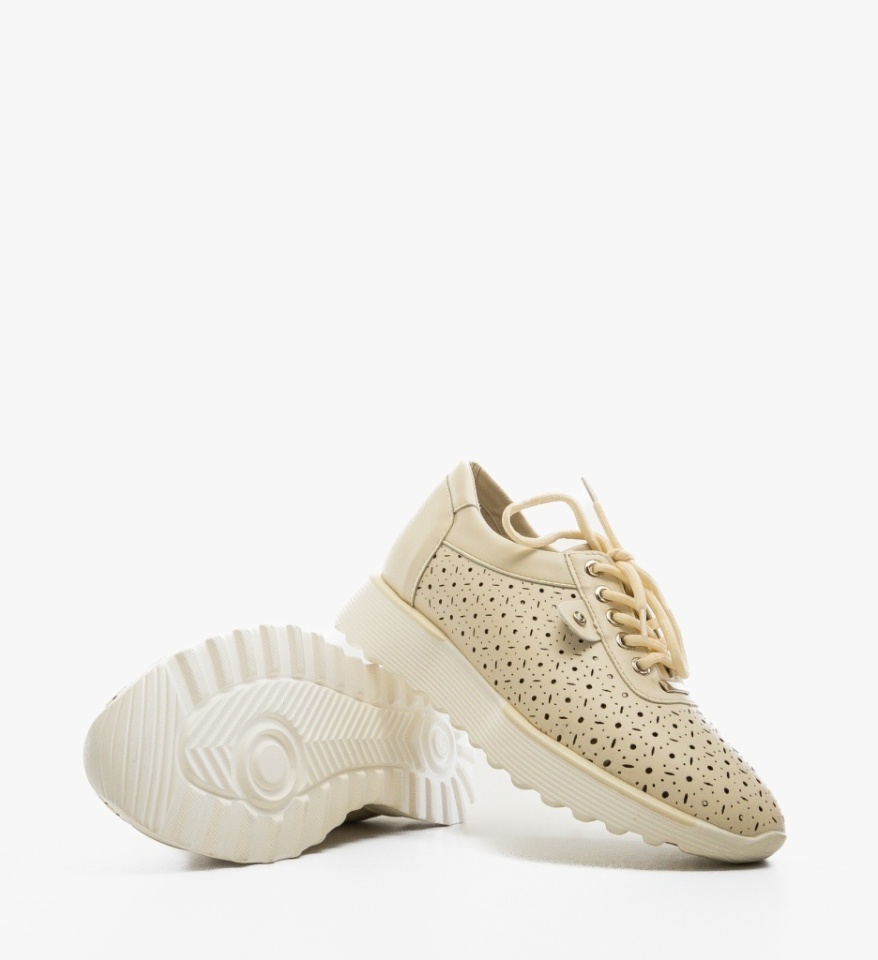 Sneakers dama Lammer Bej - Img 5