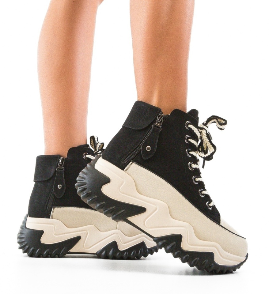 Sneakers dama Lammy Negre - Img 6
