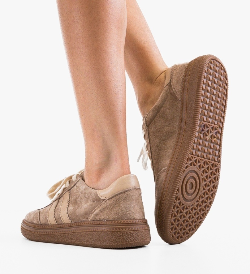 Sneakers dama Marok Khaki - Img 3