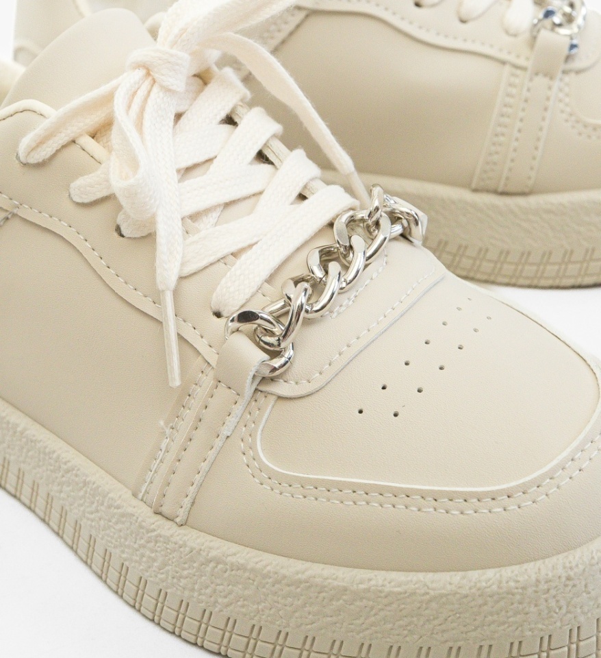 Sneakers dama Myrga Bej - Img 2