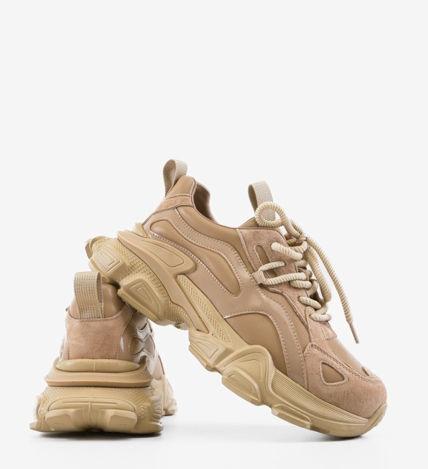 Sneakers dama Noryha Bej - Img 2