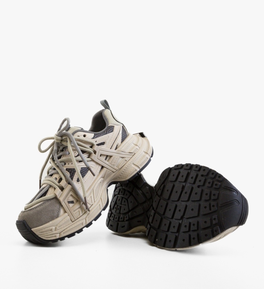 Sneakers dama Okkos Bej - Img 2