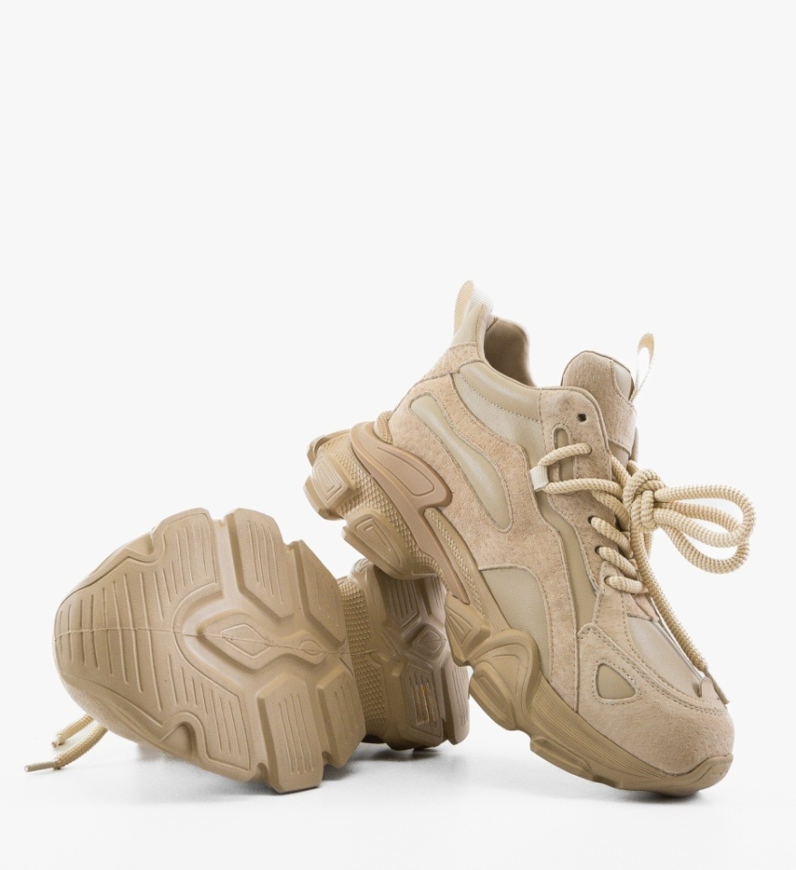 Sneakers dama Rejyn Bej - Img 2