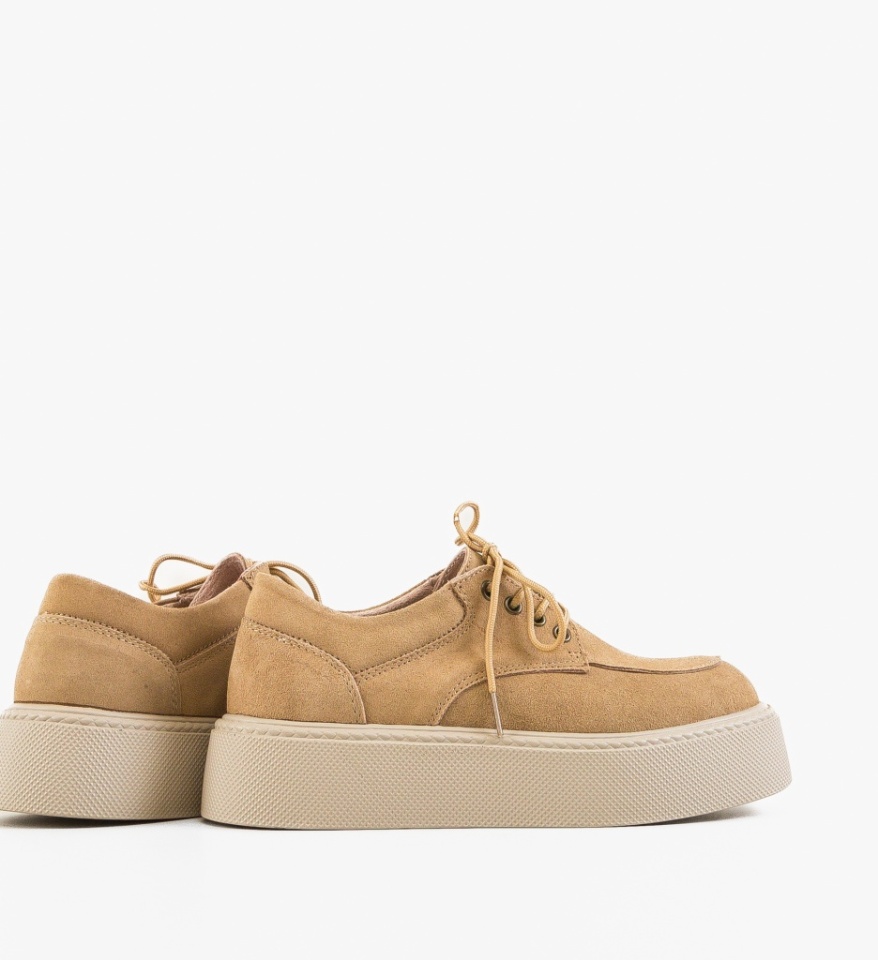 Sneakers dama Sweep Bej - Img 5