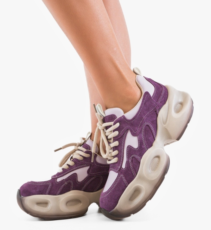 Sneakers dama Topaz Mov - Img 4