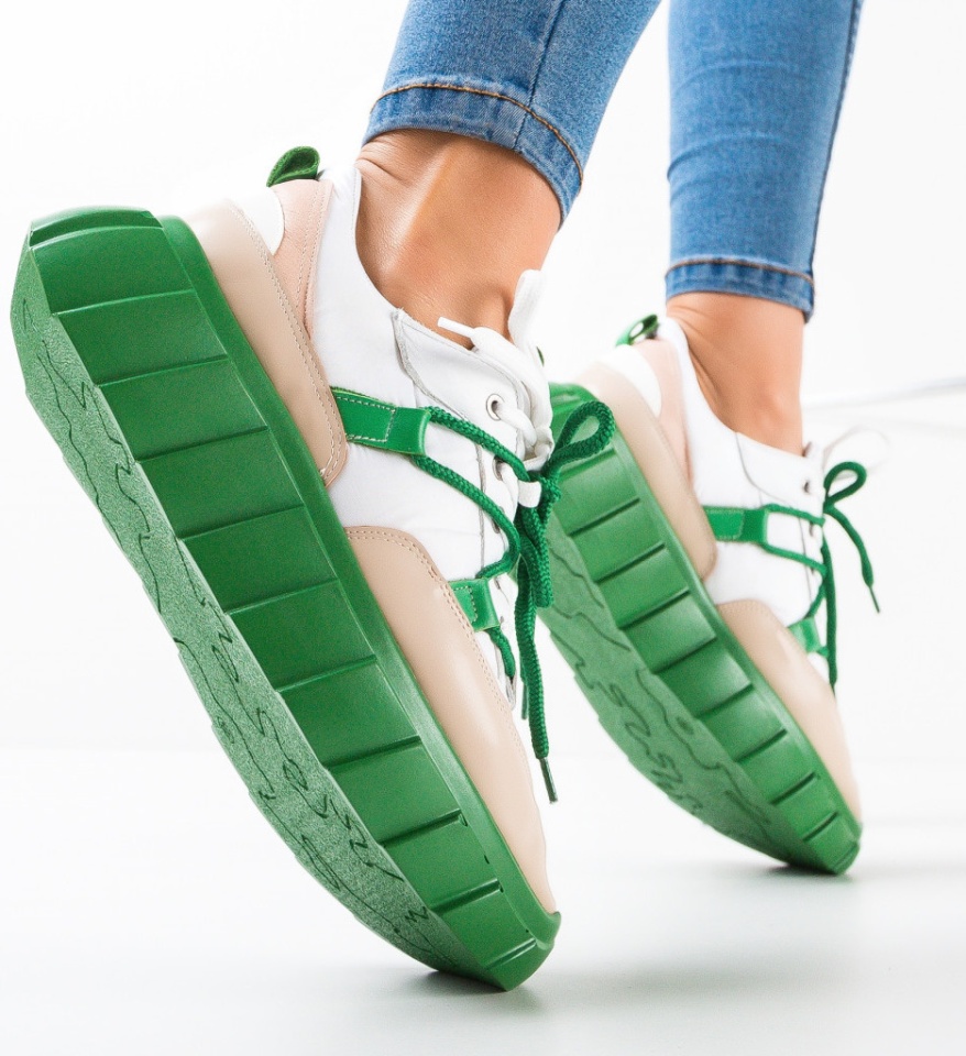Sneakers dama Topy Bej - Img 7