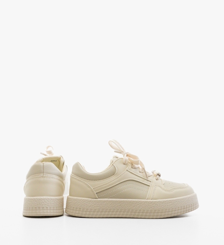 Sneakers dama Tuly Bej - Img 4
