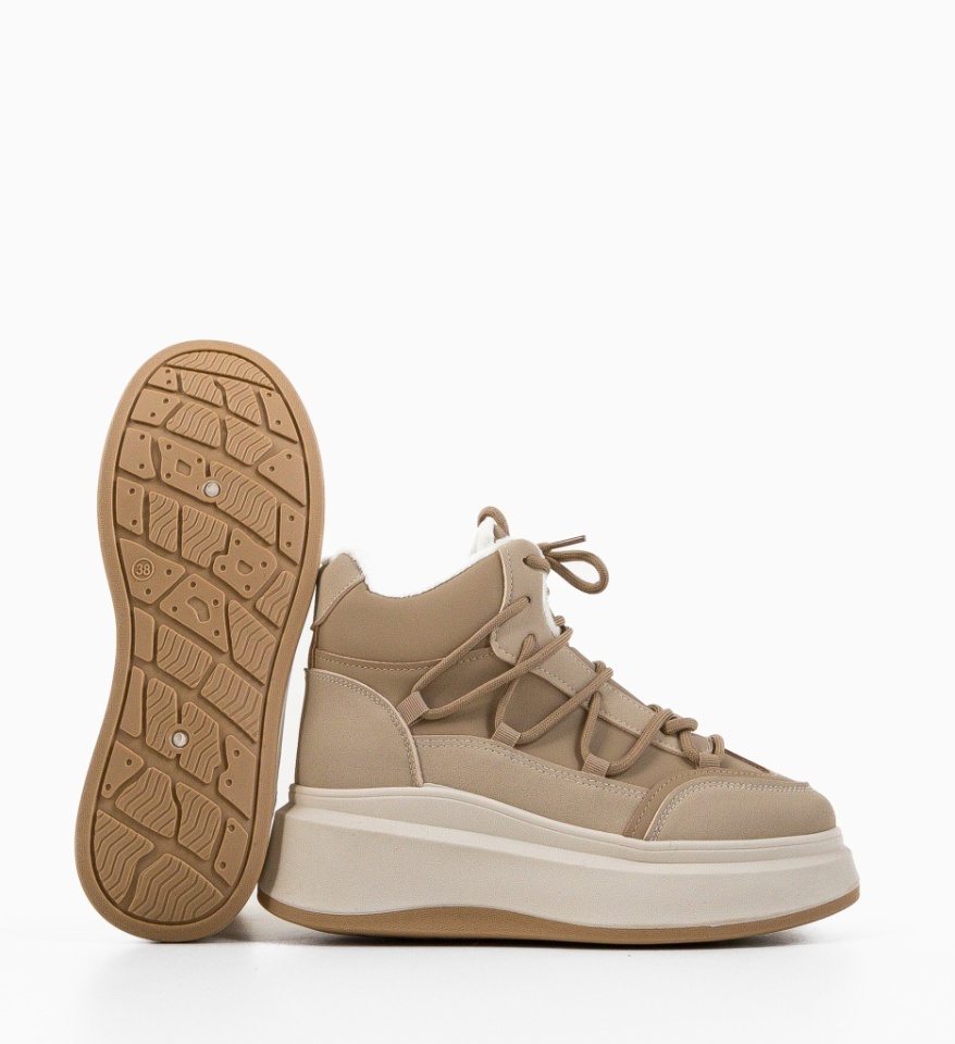 Sneakers dama Voldus Bej - Img 3