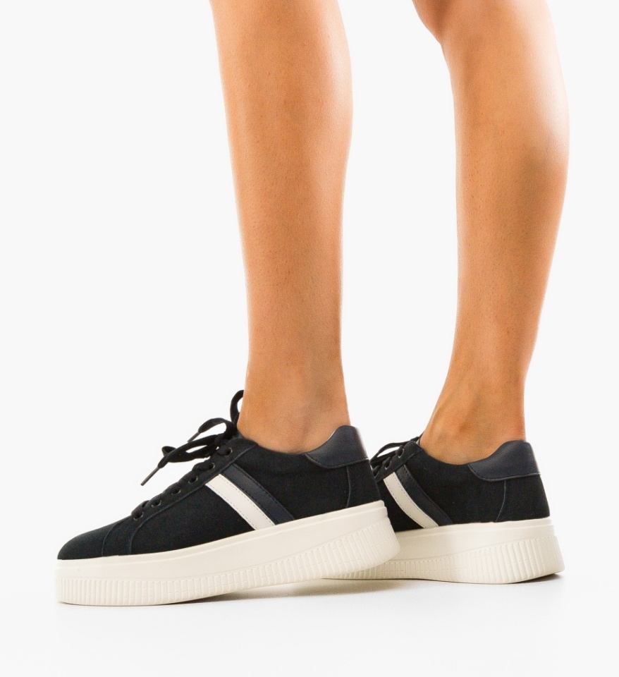 Sneakers dama Wansa Bleumarin - Img 8