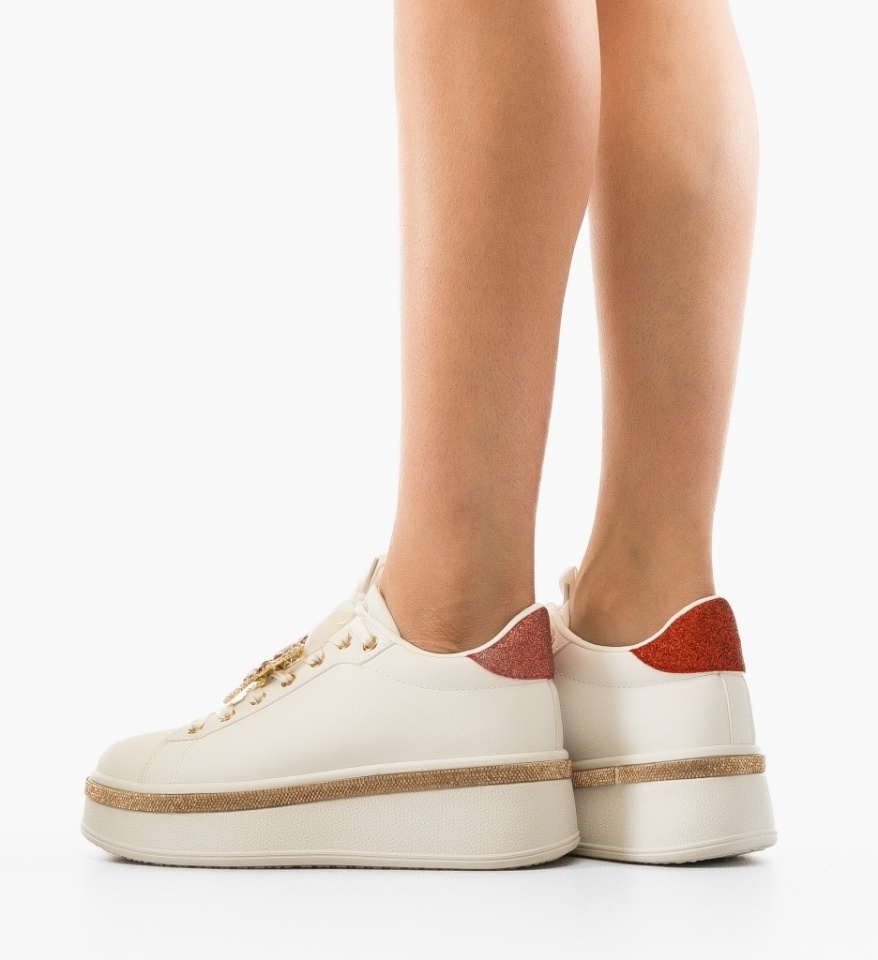 Sneakers dama Weland Rosii - Img 5