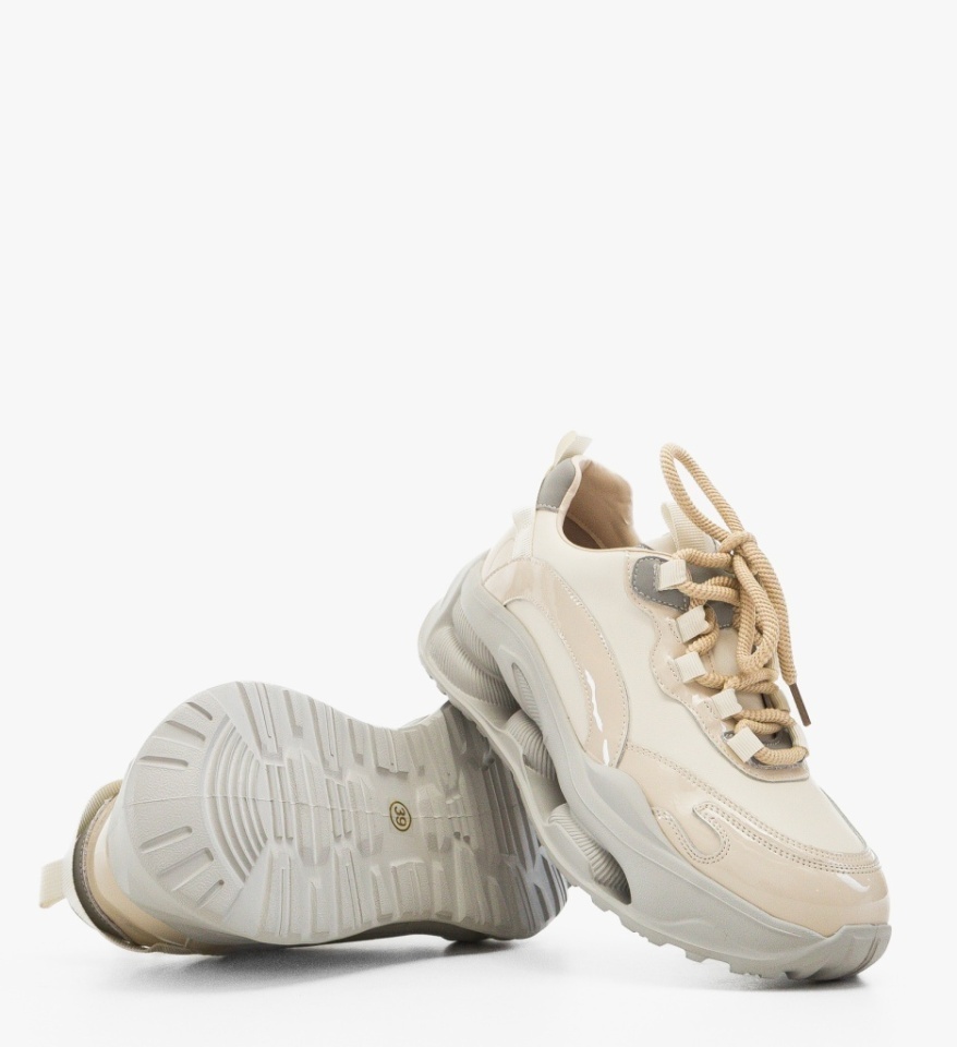 Sneakers dama Zasar Bej 2 - Img 2