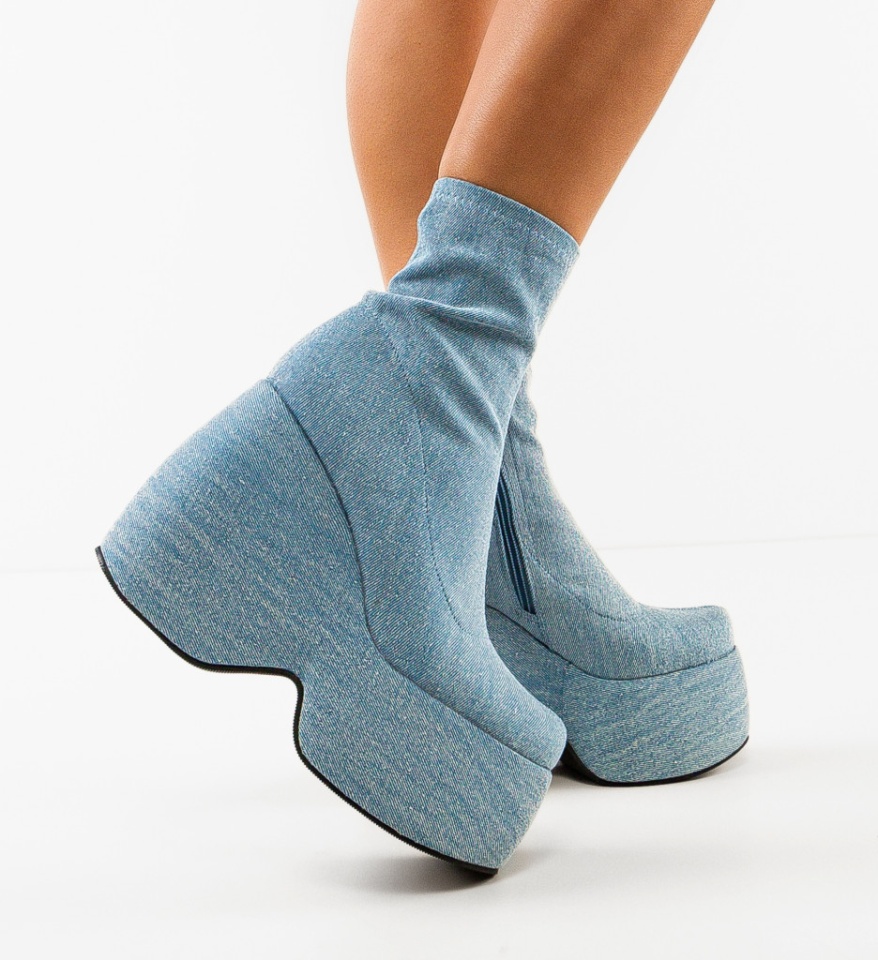 Botine dama Stelar Albastre 2 - Img 5