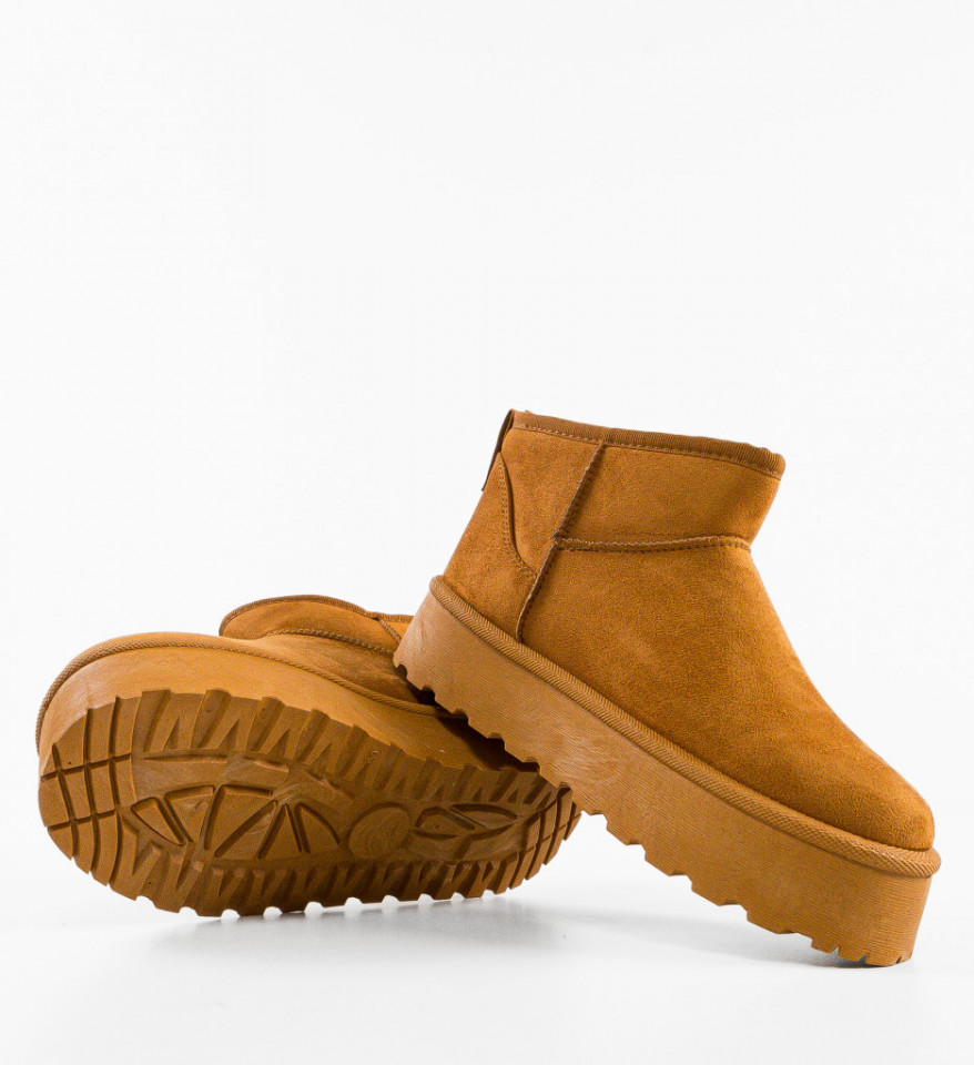 Cizme tip Ug Dora Camel - Img 3