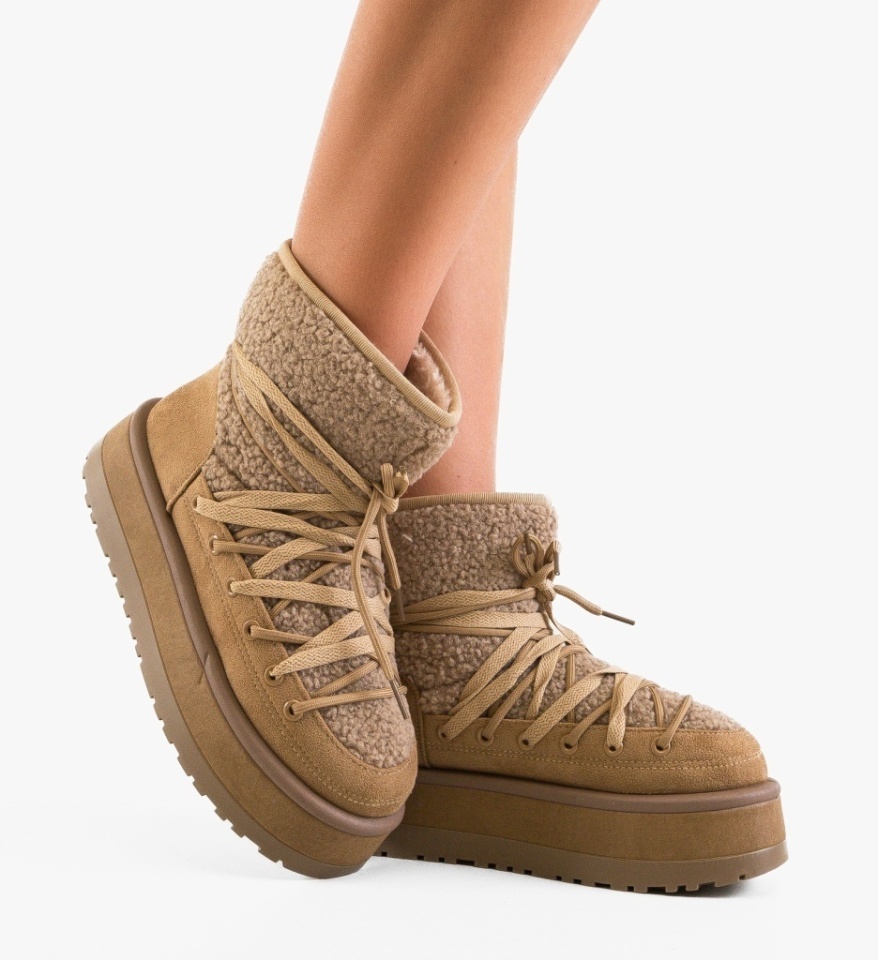 Ghete dama Safine Khaki - Img 2