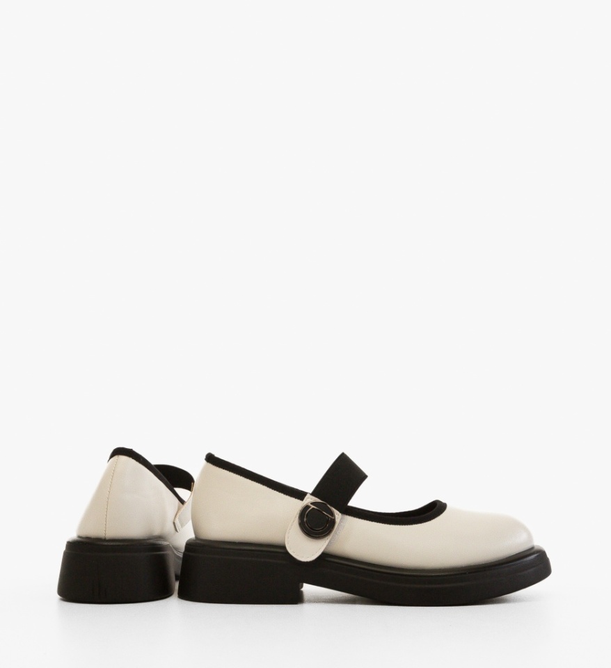 Pantofi Casual Adem Albi - Img 3