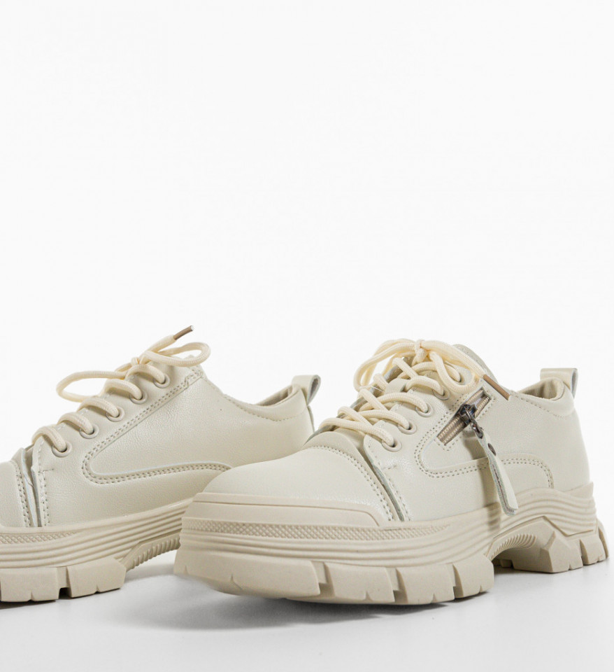 Pantofi Casual Aguir Bej - Img 2